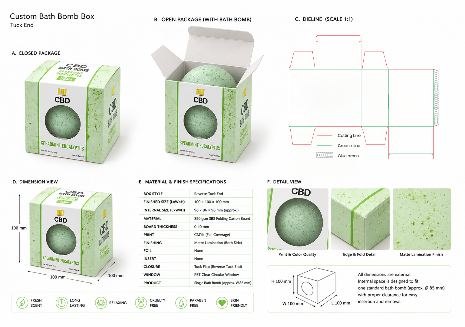 Bath Bomb Boxes - BoxesMe